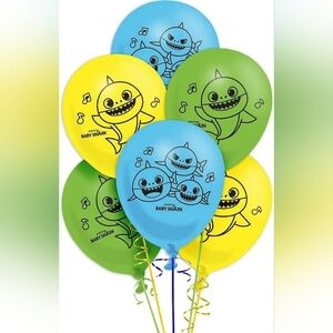 Nickelodeon Baby Shark 6 Piece Latex Balloons